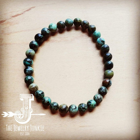 Black African Turquoise Bead Bracelet