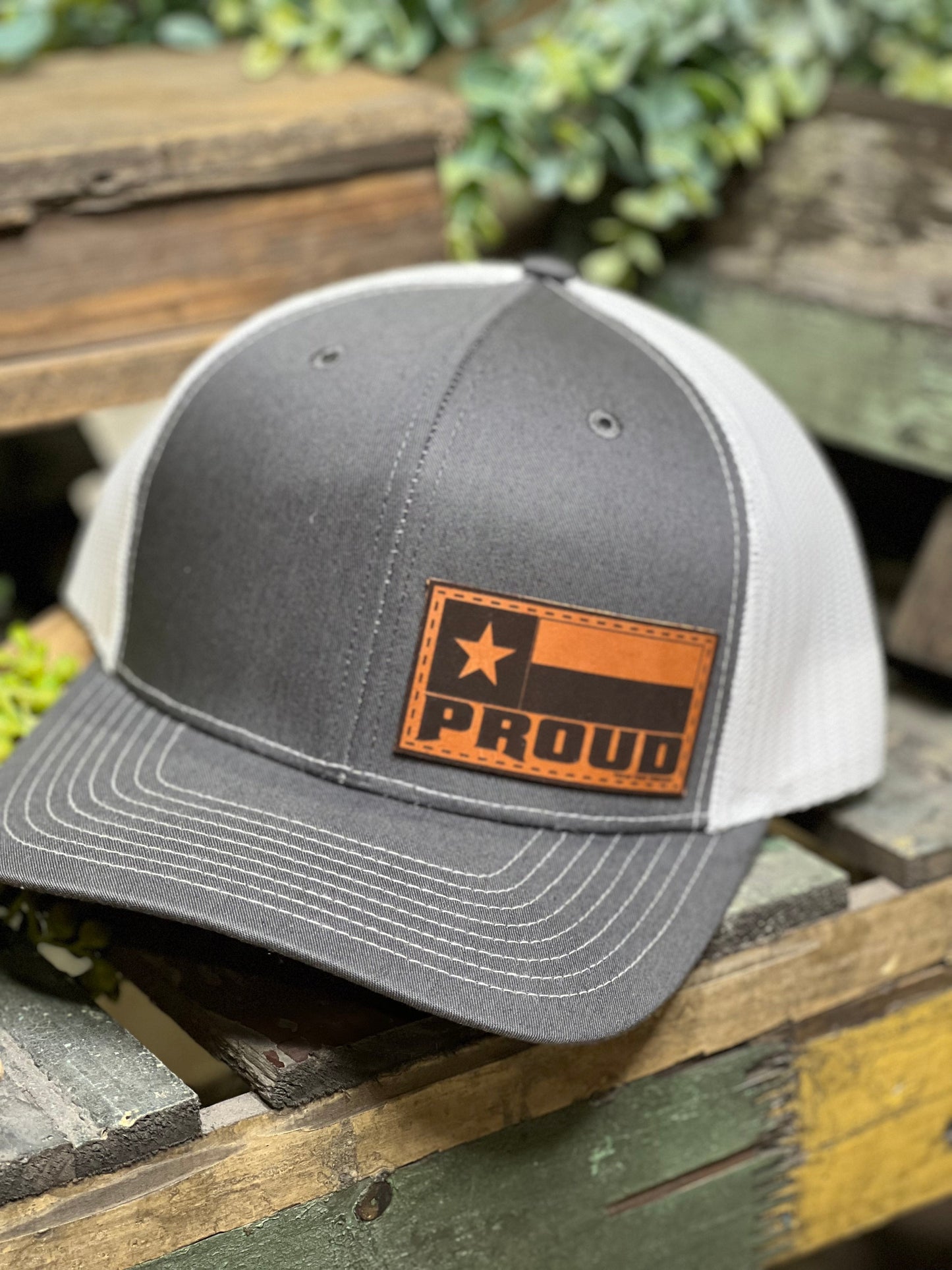 Texas Proud Leather Patch Cap