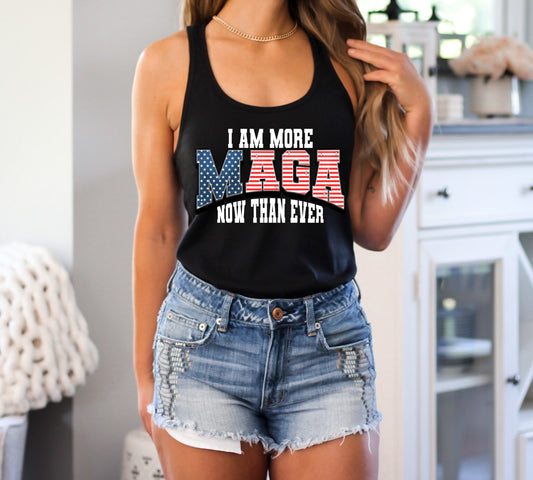 MORE M A G A THAN EVER Racerback Tank Top