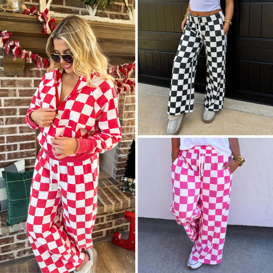 PREORDER: Girly Girl Wide Leg Joggers in Three Colors