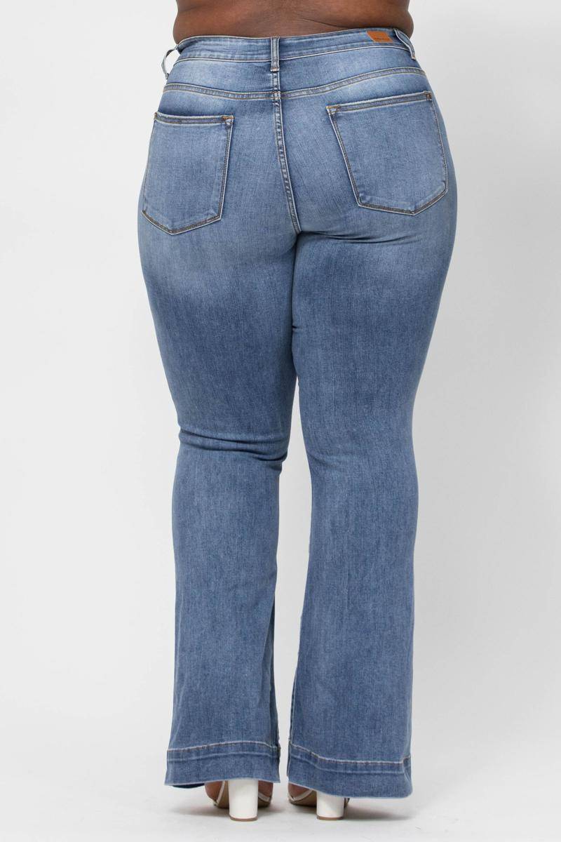 Judy Blue Mid-Rise Flare Jeans