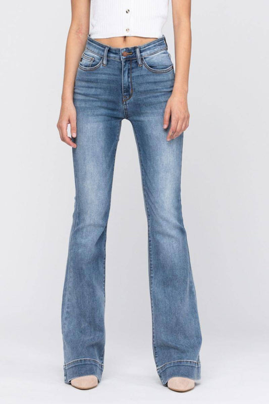 Judy Blue Mid-Rise Flare Jeans